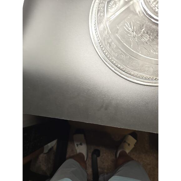 EAPG Bryce Bros Wreath Willow Oak Covered Dish 7” - Picture 5 of 6